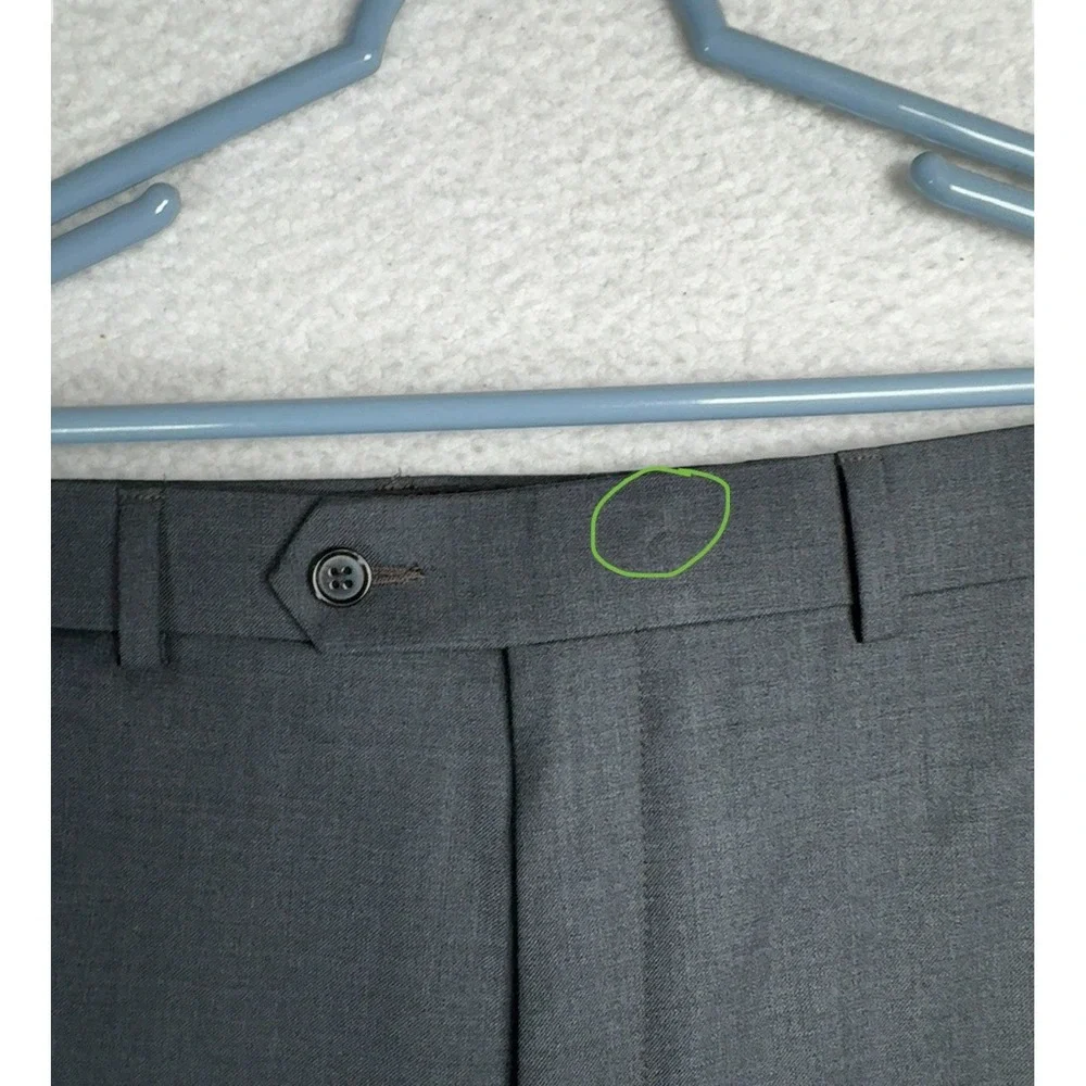 NEW $175 - Vintage RALPH LAUREN Ultraflex Wool Gray Dress Pants - Men's 42x30